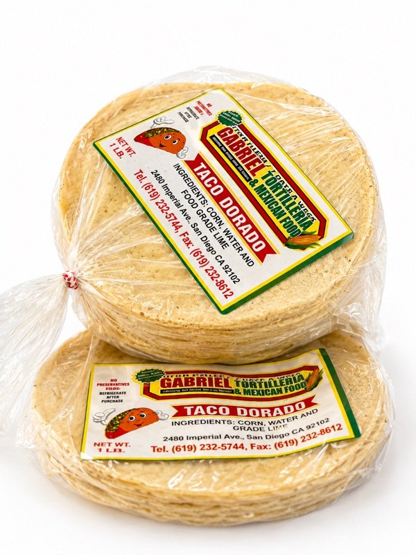 Taco dorado — paquete Gabriel Tortillería
